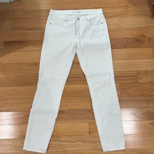 Loft White Jeans Modern Skinny